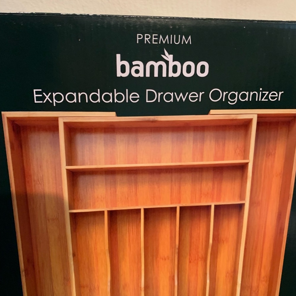 Royal organic bamboo cutlery storage